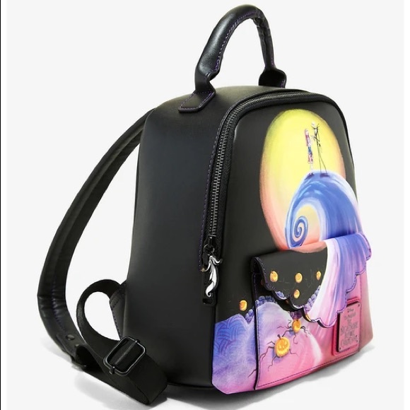 Loungefly Disney The Nightmare Before Christmas Spiral Hill Mini Backpack